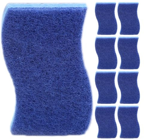 SHINROAD Pulizia ad asciugatura rapida Peeling Compact lavello da cucina 1/6/9 pezzi Sponge Sponge pennello per risciacquo resistente alla ruggine design aperto in cellulosa di cotone A 9 pezzi