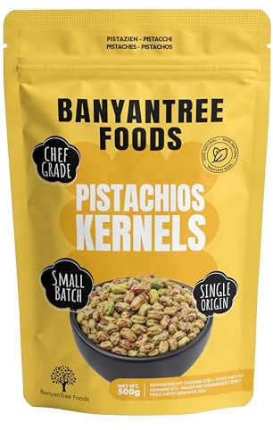 BanyanTree Foods Grains de pistaches 500 g ~ Idéal pour les collations, riche en fibres