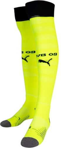 PUMA BVB Borussia Dortmund Stutzen Socken (DE/NL/SE/PL, Numerisch, 43, 46, Regular, Regular, neon yellow/black)