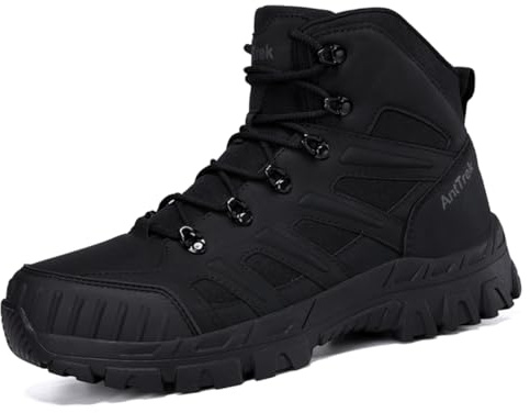 Chaussures Montantes de Trekking Sport Extérieur pour Hommes Bottes Tactiques Combat Randonnée,Noir,39