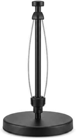 Soporte para Rollo de Papel de Cocina de pie, Estable, con Mecanismo antivuelco, con Apertura con una Sola Mano y Efecto Amortiguador. Ideal para Cocina, baño y encimeras.