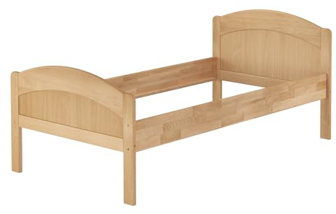 Erst-Holz®Seniorenbett Einzel Gästebett Buche Massiv 90 x 200 Geschwungen