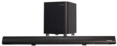 Nanoxia NEU 2.1 Soundbar (4 x Breitband und 2 x Hochtöner) & 8 Wireless Subwoofer für Konsole, TV, PC, Film und Musik -NXSB21WSW - Bluetooth, Optisch, USB, Stereo, Co-Axial,
