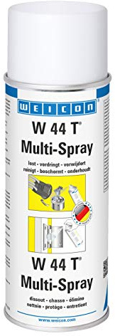 WEICON W 44 T Multi-Spray 400 ml/Huile multifonction pénétrante antirouille/Chaînes, élements de robinetterie, vis, boulons, serrures et soupapes etc.