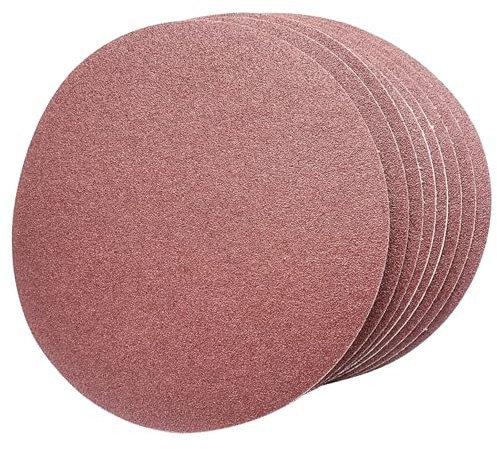 Leopard Twin-60 Grit 12 inches PSA Self Adhesive Stickyback Sanding Discs.Premium Industrial Aluminum Oxide Psa Stick-On Sanding Discs for Stationary Sanders (6 Pack) , 300MM
