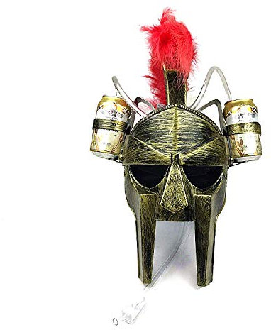 Sparta Casque de bière avec paille Motif soldats romains