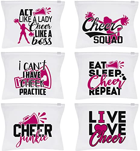 Cheerleading-Tasche für Mädchen, 60 Stück, Cheerleader-Etui für Mädchen, mit Reißverschluss, Cheerleader-Reisetasche, tragbare Cheerleader-Tasche für Frauen, Teamkameraden, Geschenke, 6 Stile