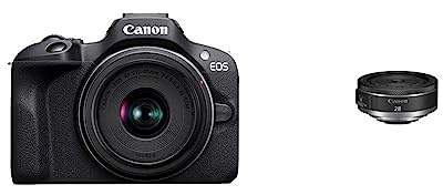 Canon EOS R100 18-45 Kit + RF 28mm F2.8 STM - Digitalkamera - Kompakt - Schwarz