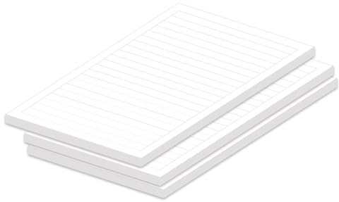 PRICARO Notizblock Liniert, A5, 3 Stück