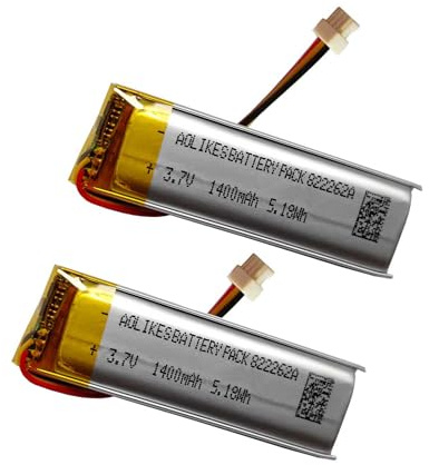 Batería de repuesto de 1400 mAh para Sena Spider RT1 Bluetooth Sistema de Comunicación SP130 Batería Sena 50R 3 Botones Moto Bluetooth Auriculares SP128 Batería _ 2 Piezas