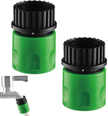 Connecteur femelle pour tuyau d'arrosage, adaptateur de tuyau d'arrosage - Raccords à connexion rapide pour tuyau d'eau 2 pièces,Raccords à connexion rapide d'eau, déconnexion rapide de tuyau d'eau, m