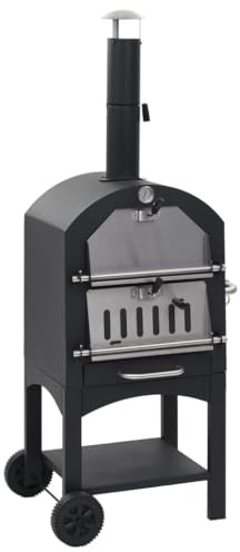 Home & Garden Artikel - Holzkohlebefeuerter Outdoor-Pizzaofen mit Schamottestein
