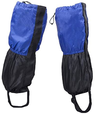 Veesper 1Pair Snow -Knöchel -Gamper, wasserdichte atmungsaktive leichte Beinschuh -Wander -Gamaschen -Gaders Running Gamers Outdoor Gaiters für Kinder Kinder Saphir