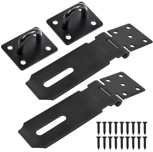 Candado Cerrojo de Acero Inoxidable, 2Pcs Candado Cerrojo de Acero Inoxidable de con Tornillos, Para Puertas de Armario, Cajones, Puertas de Madera, Cajas de Almacenaje, Armarios