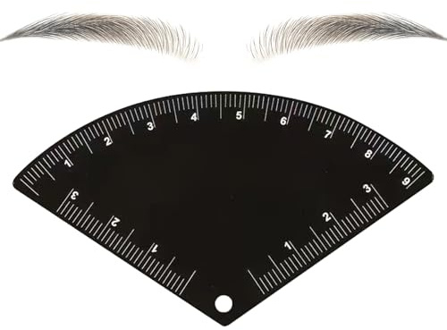 Plantilla para Mapeo de Cejas Productos de belleza, estilismo y aplicación | Regla de Cejas en Acero Inoxidable con Rápido Para tocador, viaje, exterior, bodas, mochila, equipaje
