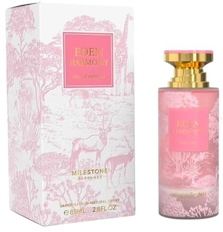 MILESTONE Eden Harmony Eau de Parfum for Women – 100ml | Floral Gourmand Perfume | Long-Lasting Feminine Scent with Orchid, Vanilla & Tropical Fruits | Elegant Fragrance for Modern Women