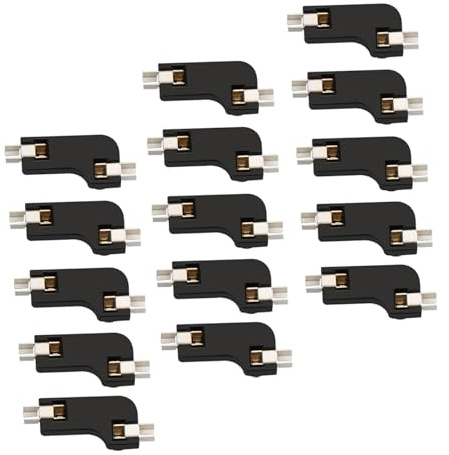 GALPADA Support de Circuit Imprimé Noir Professionnel et Pratique pour Clavier Mécanique Compatible pour Remplacement à Chaud 20 Pcs en Abs Deux Pinces