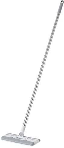 Trapeadores para limpieza de suelos, herramienta de cambio automático de tela reutilizable | Mopa húmeda y seca de 44 pulgadas para eliminación de polvo, cocina, baño, azulejos, suelos de madera, paredes
