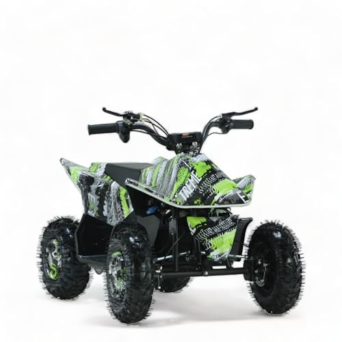 KXD ATV M2 1000W 36V Elektro 25 km/h 6 Elektroquad Quad Mini-ATV Pocket Quad Sportquad Funsport Freizeitfahrzeug Elektrofahrzeug Offroad Enduro Geländequad Grafitti bunt