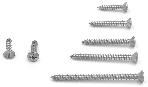 #6 Phillips Oval Head Sheet Metal Screws 18-8 Stainless Steel (100, #6 x 1-1/2)