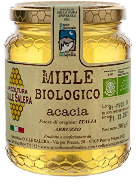 Miele biologico di Acacia - Italiano non Pastorizzato | Apicoltura Colle Salera … (1 kg)