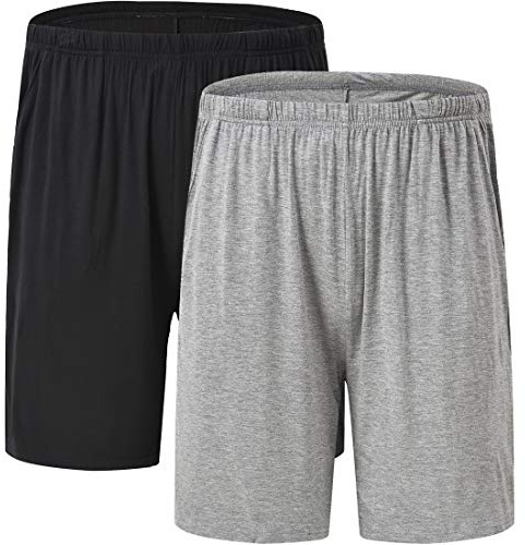 JINSHI Pantaloni Corti Pigiama da Uomo Morbide Modal Shorts da Salotto Biancheria da Notte | Super morbido e accogliente per loungewear, pigiama, jogging, palestra, casual o a casa.