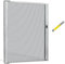 Zanzariera Porta Finestra a Rullo Scorrevole e Riducibile In Alluminio - 150x250 con Frizione- Fai Da Te (Bianco, 150x250)