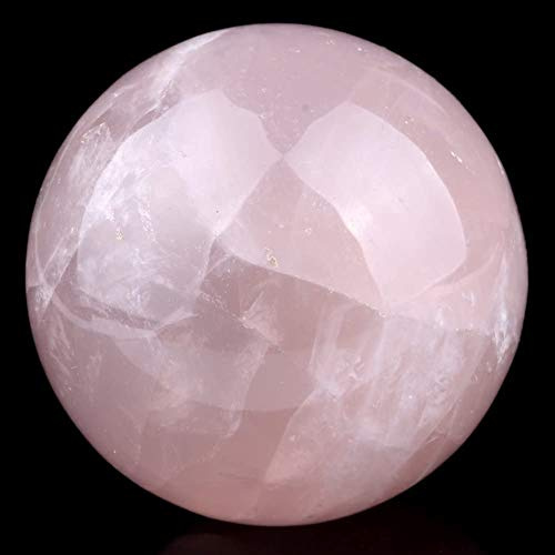 Esfera de Cuarzo Rosa Calidad Extra Bola Cristal Tamaños Piedra Semipreciosa Amor Cuarto Chakra (40mm)