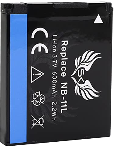 SK Akku Ersatz für Canon NB-11L / NB-11LH | 600mAh | für IXUS 133 170 175 180 185 190 275 HS 285 HS // PowerShot SX420 is SX430 is SX432 is A4050
