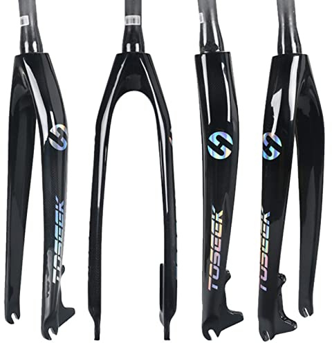 STRTG Fahrrad Hard Fork Ultra Light Carbon Fiber Gabel Starrgabel 1-1/8 QR Disc Brake 26/27.5/29 Tapered Head Tube Mountain Bike Full Carbon Fork A,27.5inch