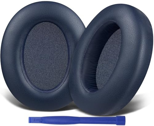 SOULWIT Earpads Cushions Replacement for Sony WH-XB910 XB910N Extra Bass Noise Cancelling Headphones, for Sony WHXB910N Wireless Bluetooth Headset, Ear Pads with Softer Protein Leather - Blue