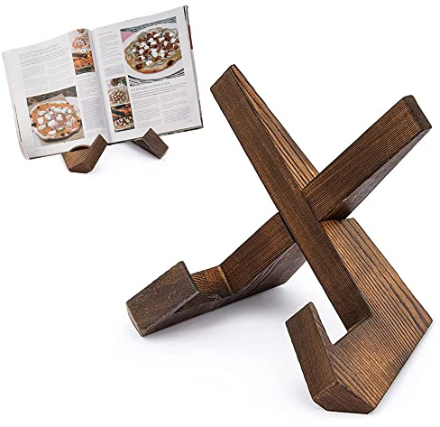 Kochbuchständer Kochbuch Halterung Küche Kochbuchhalter Holz Buchständer Holz Readaeer Leseständer Bookrest zur Unterstützung Von Rezeptbuchhaltern,Millimeterpapier,Notenblättern,Zeitschriften