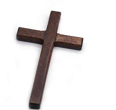 EVANEM Christliches Holzkreuz 12 cm (4,7 Zoll), Hängende Wand Großes Langes Kruzifixkreuz Religiöses Gebet Jesus (Color : 2)