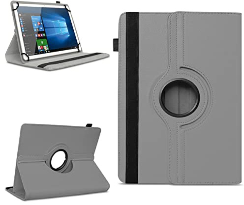 NAUC Robuste Universal Hülle 10 10.1 10.2 10.3 10.4 10.5 10.6 10.8 11 Zoll Tablet Schutzhülle Kunstleder Tasche Standfunktion extra 360° Drehbar