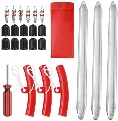 Morocket Set di 3 Leve per Pneumatici, Leve Smontagomme, 3 Leve di Montaggio, Leve Smontagomme Moto, Montaggio di Pneumatici per Moto, Bicicletta, Auto