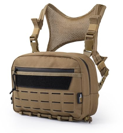 Mardingtop Taktische Brusttasche Molle weste Pouch Chest Rig für Outdoor-Abenteuer, Radfahren