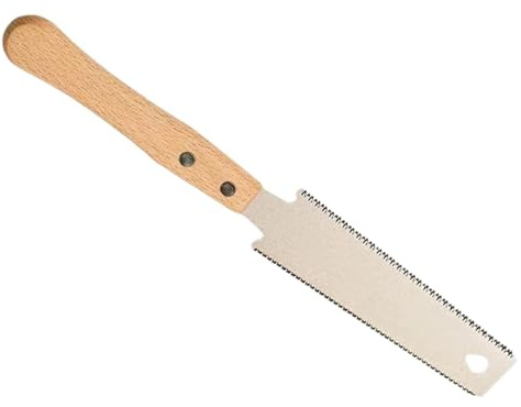 Scie japonaise de 5,9 pouces - Scie à bois avec bord double face - Scie à élaguer robuste pour bois dur, bois tendre, menuiserie et projets de bricolage, manuel japonais compact et précis