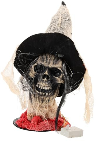 BESPORTBLE 1 Pc cráneo de Halloween Decoraciones Muerto Espeluznante Pegatinas cochera decoración Halloween casa Fiesta Halloween Accesorio Fantasma de Halloween Fantasma Colgante el plastico