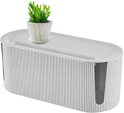 Cable Tidy Box,Cable Management Box, Wire Storage Extension Hider,Tidy Power Strip Organiser, Cable hi-de Box Cable Wire Extension Box Organiser Wire Tidy, for Hiding Messy Cables Wire Management