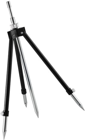 Angelruten-Dreibein-Stativ für den Außenbereich, höhenverstellbar, Aluminium, zusammenklappbar, tragbar