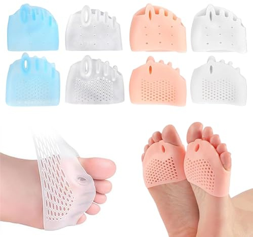 BFSYRR Toe Separator, 4 Pairs Toe Spacers, Toe Protectors For Women And Men, Comfortable And Reusable Toe Straighteners, Toe Separators For Overlapping Toes Bent Toes
