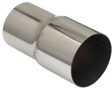 Adaptador Reductor Recto Universal para Silenciador De Escape De Automóvil, Tubería Soldada, Acero Inoxidable Múltiple Silenciador Garganta Cola(O.D 70mm-89mm)