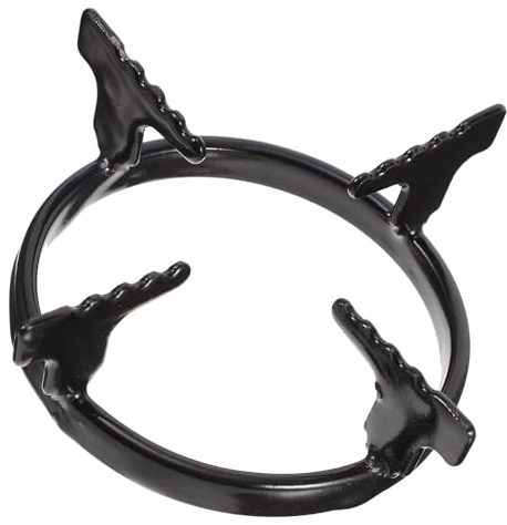 NOLITOY Support pour Brûleur à Gaz Noir 1 Pièce pour Petite Cafetière Moka, Grille Stable Compatible Cuisinière à Gaz, Support Antidérapant pour Usage Maison, Camping et Restaurant