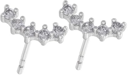 örhängen, Örhängen Accessoarer Smycken Örhängedekoration Dam Strassörhängen Silver Koppar(Silver)