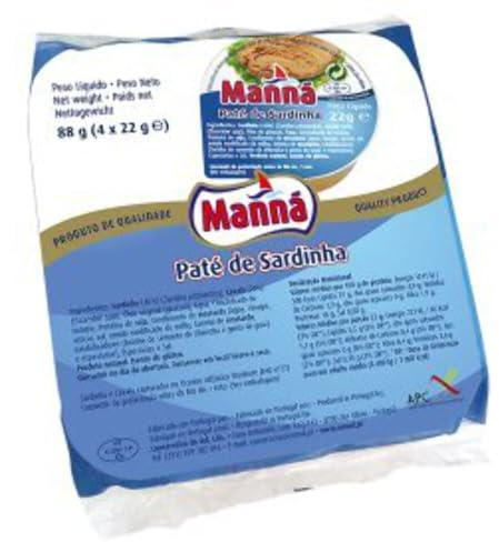 Manna - Paté de Sardina 88gr (4x22gr) Pack 12 ud