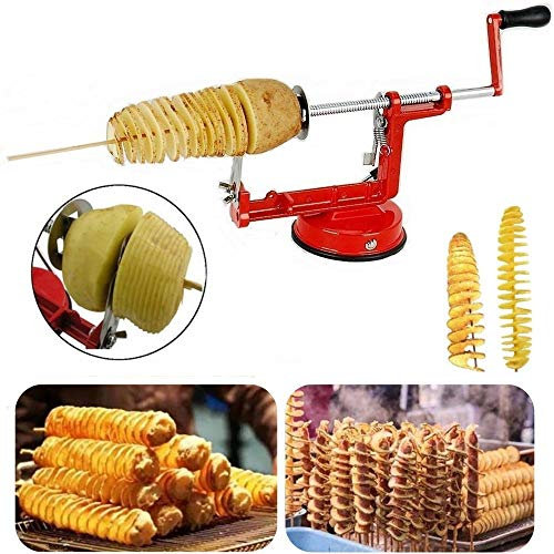 TrAdE Shop Traesio Spiral Potato Slicer Cutter Patate Chips Taglia AFFETTA Spirale RICCIOLO Taglio