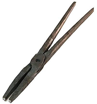 Tenaza de Forja Pinzas de Herrero Pinzas Planas Pinzas de Punta Afilada 2pcs Tenaza de Forja Forja Del Yunque Del Herrero Del Ingeniero,A