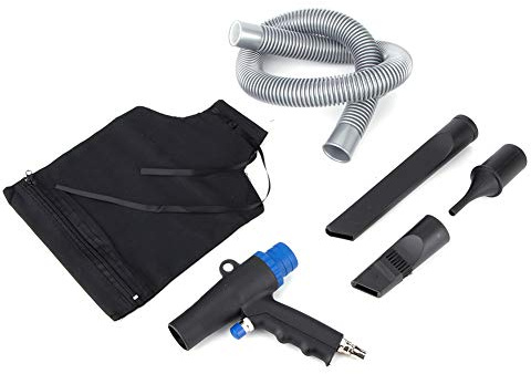 Tbest Air Blow Saugpistole, Kunststoff 2 in 1 Luft Vakuum Blaspistole Pneumatischer Reiniger 6kPa Saugset