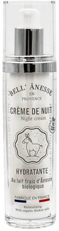 Creme de nuit au Lait d'Anesse Bio 50ml. Nourrissante. Tous types de peau