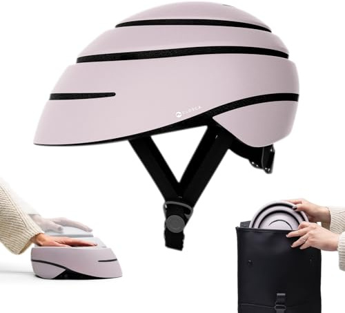 CLOSCA. Casco pieghevole per bicicletta e monopattino elettrico. Leggero, compatto e omologato. Design urbano unisex per uomo e donna. Casco bici adulto per ciclismo e uso in città.(Himalaya, L)